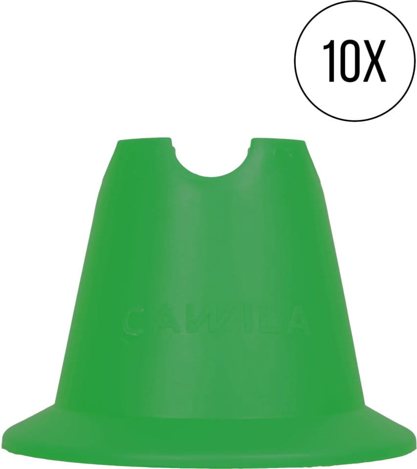 Trainingshütchen Cawila Mini-Pylone 10er Set Grün