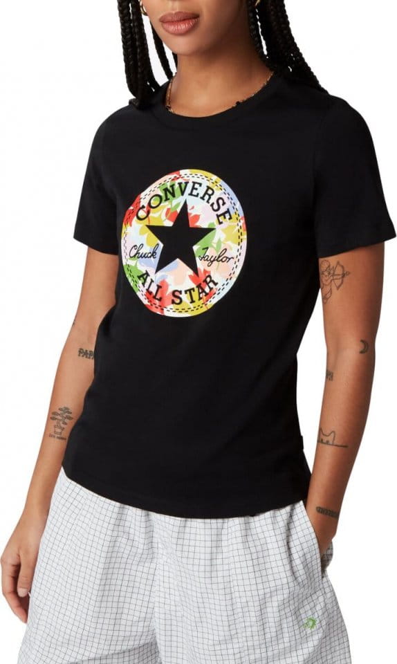 T-Shirt Converse Converse Flower Chuck Patch Damen T-Shirt F001