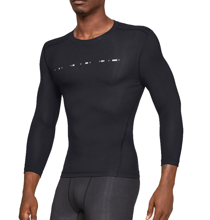Langarm-T-Shirt Under Armour Recovery Compression 3/4 Sleeve-BLK