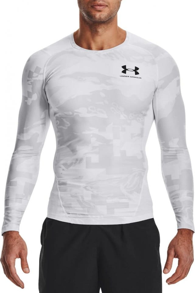 T-Shirt Under Armour UA HG IsoChill Comp Print LS-WHT