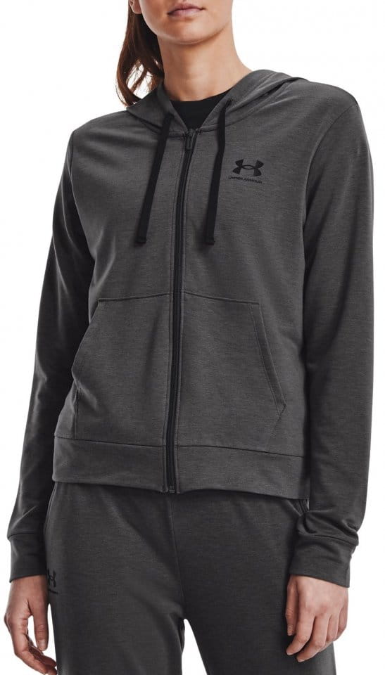 Hoodie Under Armour Rival Terry FZ Hoodie-GRY