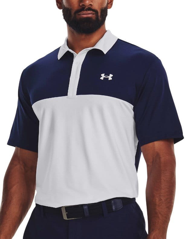T-Shirt Under Armour UA Perf 3.0 Color Block Polo-WHT