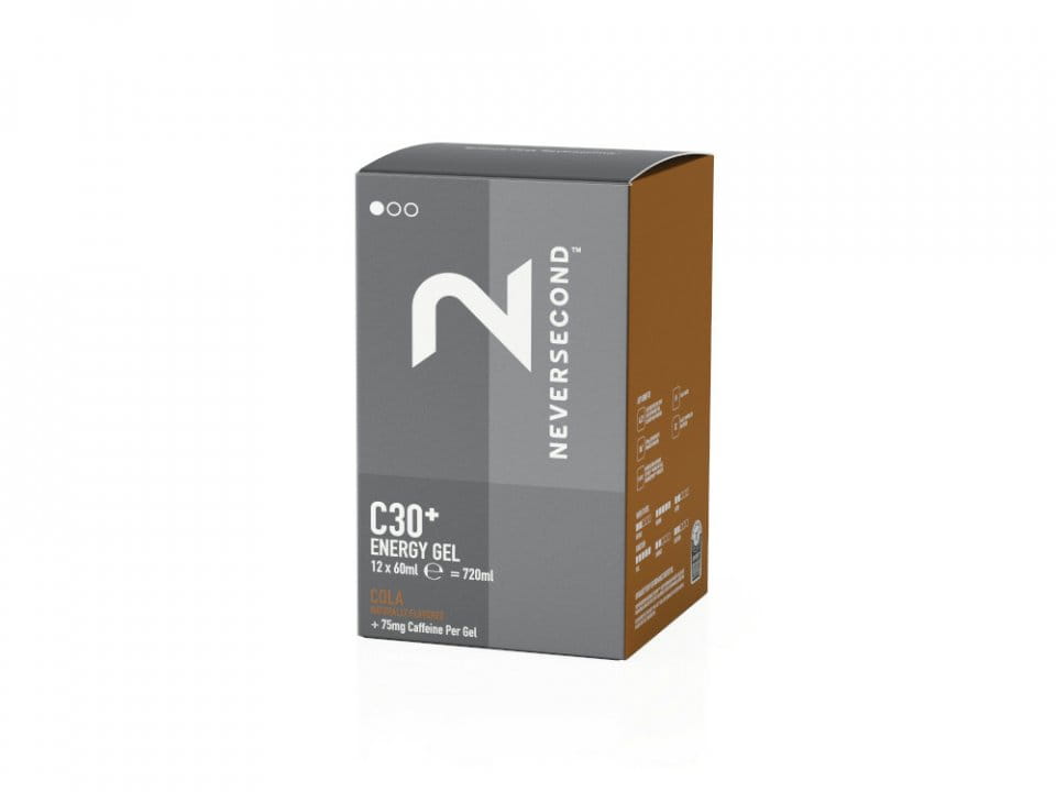 NEVERSECOND Energy Gel C30 Cola 60 ml | 12 Sachet-Box