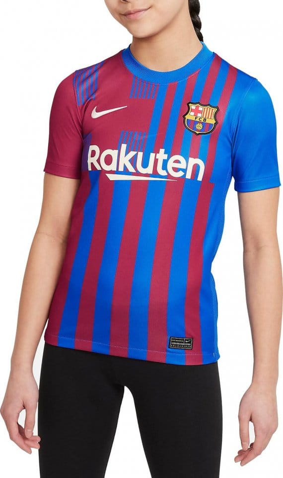 Trikot Nike FC Barcelona 2021/22 Stadium Home Big Kids Soccer Jersey