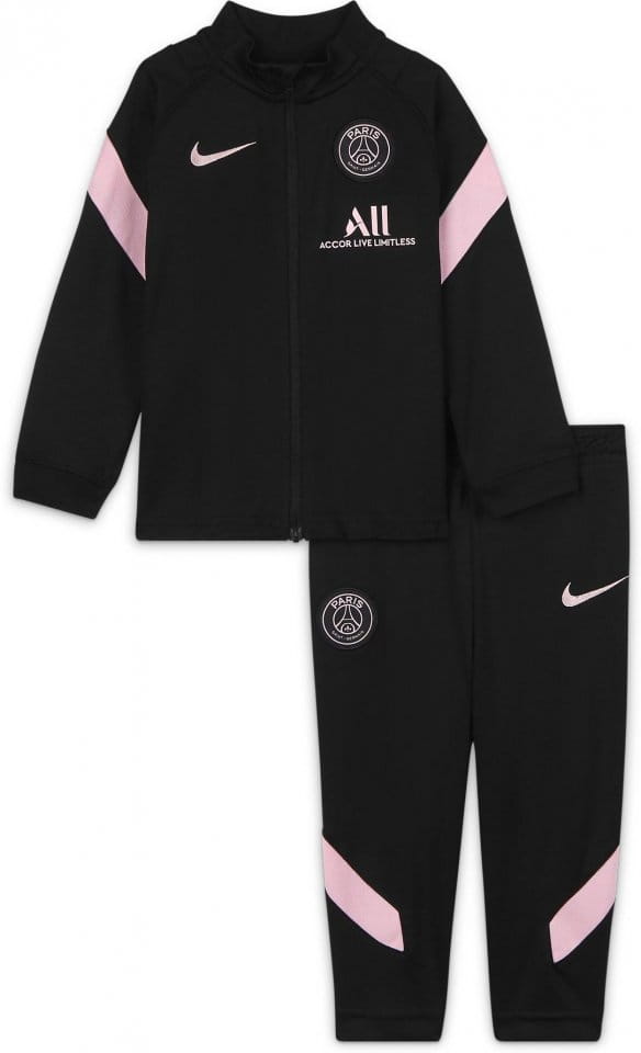 Set Nike Paris Saint-Germain Strike Away Baby/Toddler Dri-FIT Knit Soccer Tracksuit