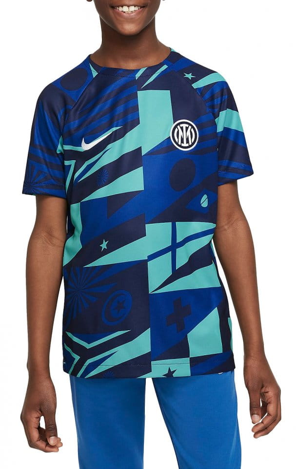 Langarm-T-Shirt Nike Inter Milan Older Kids' Dri-FIT Pre-Match Football Top
