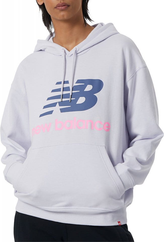 New Balance Essentials Stacked Logo Oversized Pullover Hoodie